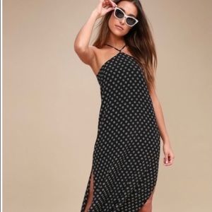 NWOT Lulu’s Halter Maxi Dress